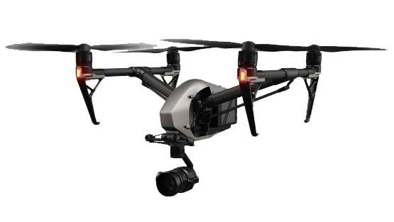 DJI Inspire 2 mit X5s Drohnen Service für Luftbild- und Luftfilmaufnahme