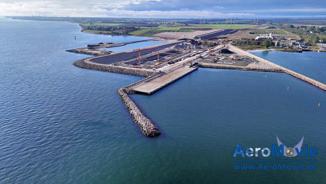 Großbaustelle des Fehmarnbelt Tunnel 