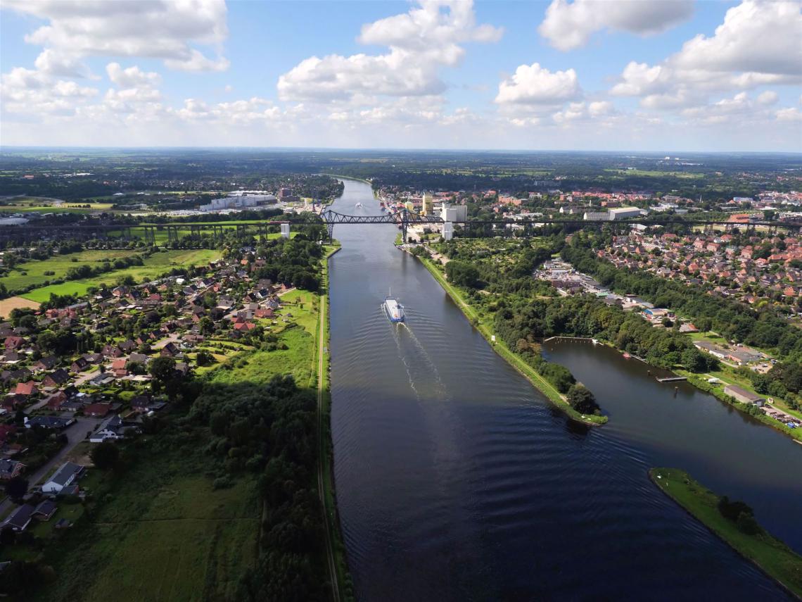 Drohnenaufnahmen für Rendsburg
