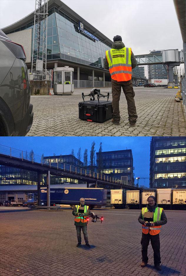 AeroMovie Drohnen Service für Color Line Cargo