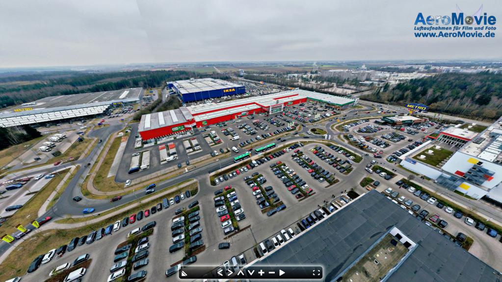 Luftbild-Service für 360° Panorama Luftbilder und 360° Luftfilme
