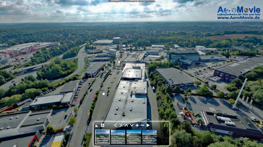 Luftbild-Service für 360° Panorama Luftbilder und 360° Luftfilme